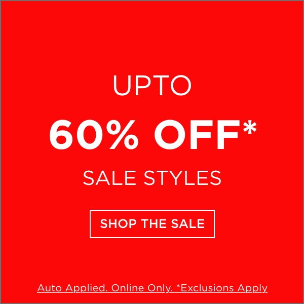 Upto 60% off - Shop the sale